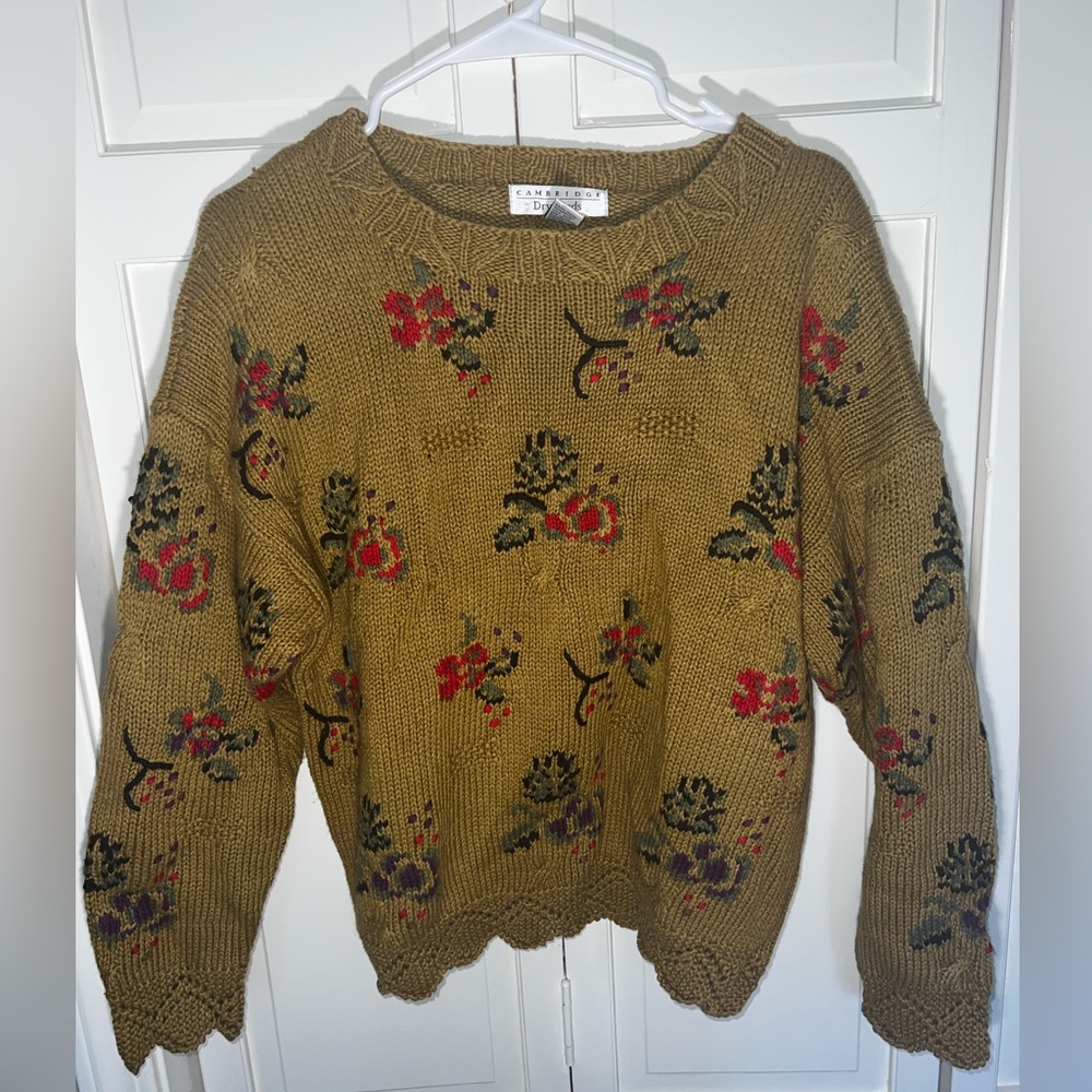 Vintage Cambridge Dry Goods Floral Sweater
